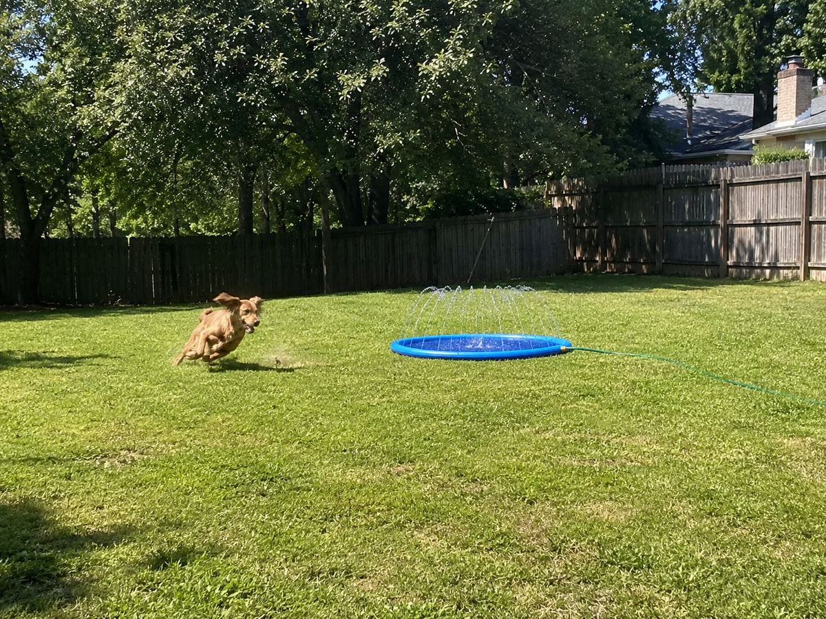 Zoomies slutar vara ett problem när de sker utomhus